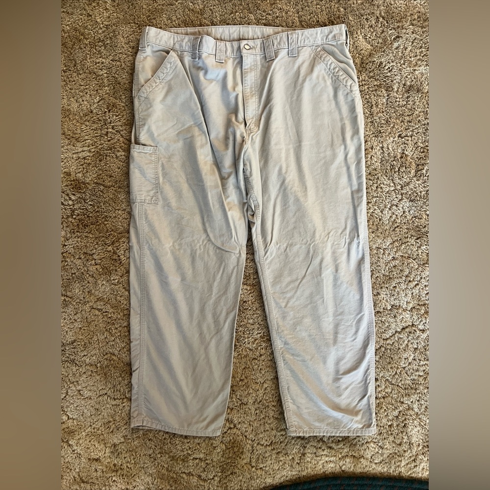 Carhartt Pants Cargo Carpenter Regular Fit Size 38x34 B151 TAN Mens
